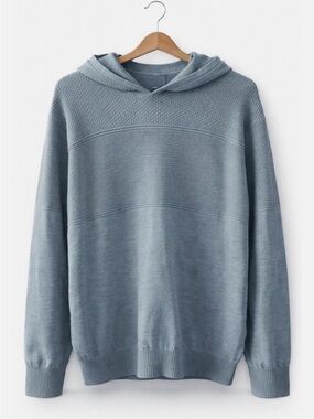 NWOT Hawker Rye Light Blue Hooded Men's Sweater XL